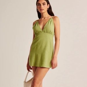 Abercrombie and Fitch Plunge V neck mini dress/skort